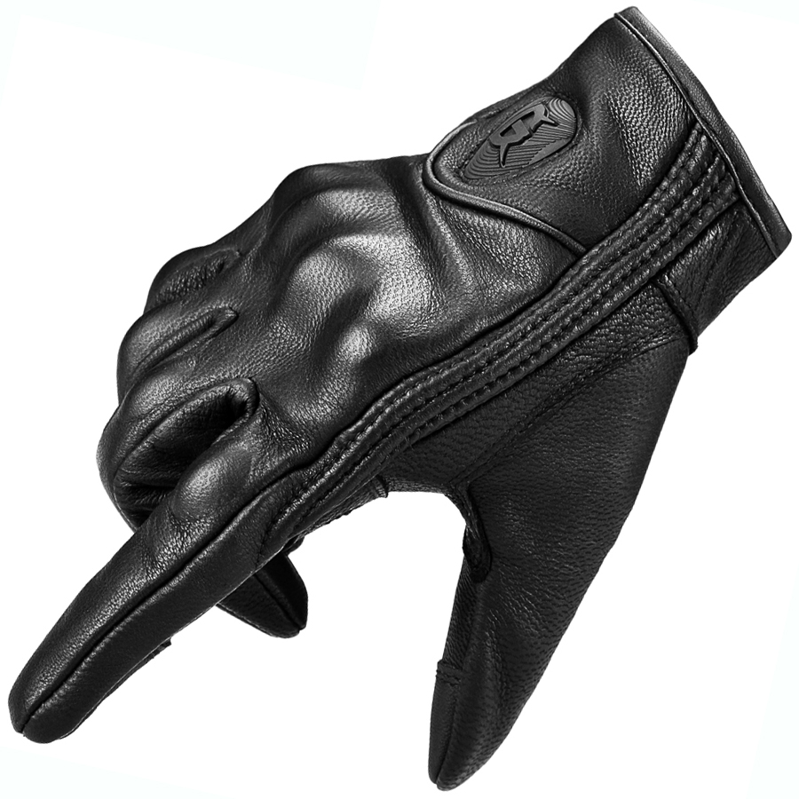 Мотоперчатки кожаные Ghost Racing ST-5 Leather Black